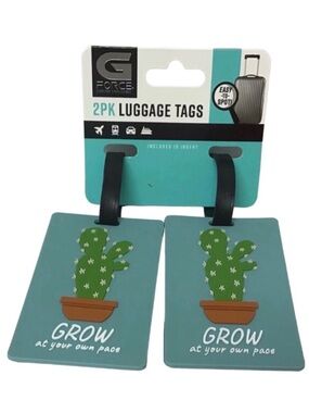 G Force 2 Pack “Cactus” Luggage Tags (NWT)